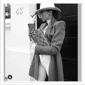 Zara wool frock coat bloggers favorite